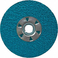 VSM - 5" Diam, 7/8" Hole, 36 Grit Ceramic Fiber Disc - Industrial Tool & Supply