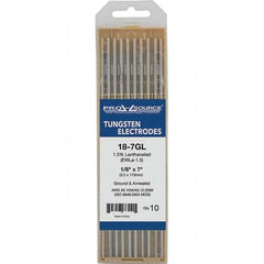 PRO-SOURCE - Tungsten Electrodes Type: 1.5% Lanthanated Diameter (Inch): 1/8 - Industrial Tool & Supply