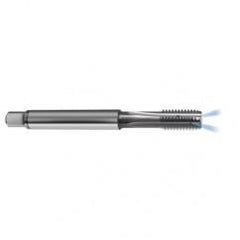 M10 x 1.0 Dia. - 6H - 4 FL - Carbide Semi-Bott Tap - Bright Finish-Coolant-Thru-FORM-C - Industrial Tool & Supply