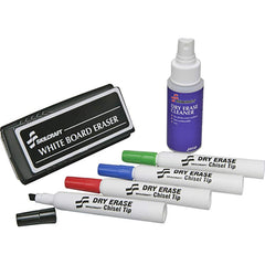 Ability One - Dry Erase Markers & Accessories; Display/Marking Boards Accessory Type: Dry Erase Markers ; For Use With: Dry Erase Boards ; Detailed Product Description: Dry Erase Starter Kit - Broad Chisel Tip - Exact Industrial Supply