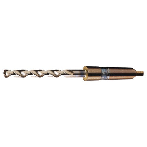 11/16 RHS / RHC HSS-CO 8% (M42) 135 Degree Notched Point Cobalt Taper Shank Drill - Straw / Gold Oxide