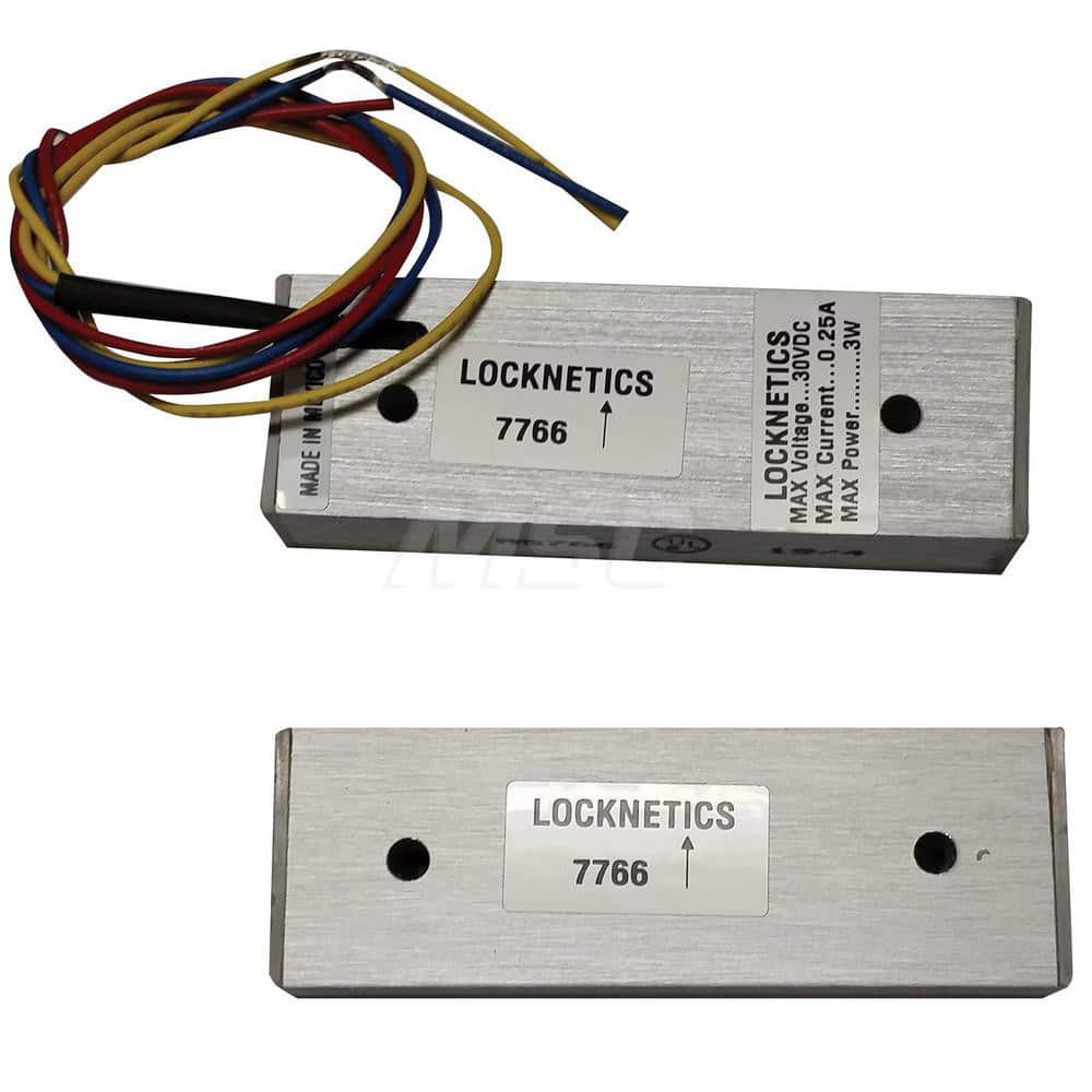 Door Closer Accessories; Type: Magnetic Door Position Switch; For Use With: Wood or Aluminum Door Frame; Monitoring Door Positions; Roof Hatches; Metal; Gates; Finish: Aluminum; Series: 7700; Finish/Coating: Aluminum; Type: Magnetic Door Position Switch;