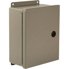 Wiegmann - NEMA 4 Steel Standard Enclosure with Continuous Hinge Cover - Industrial Tool & Supply