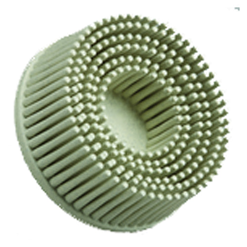 Scotch-Brite Roloc Bristle Disc RD-ZB 120 TR White 2″ × 5/8″ Tapered - Industrial Tool & Supply