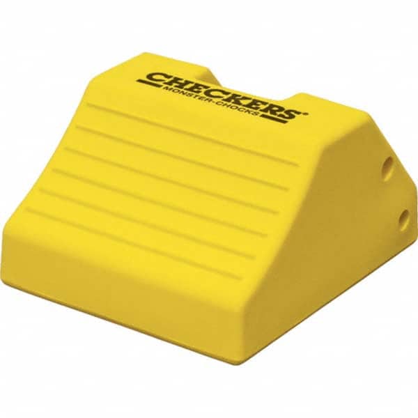 Checkers - Wheel Chocks Width (Inch): 15 Height (Inch): 10 - Industrial Tool & Supply