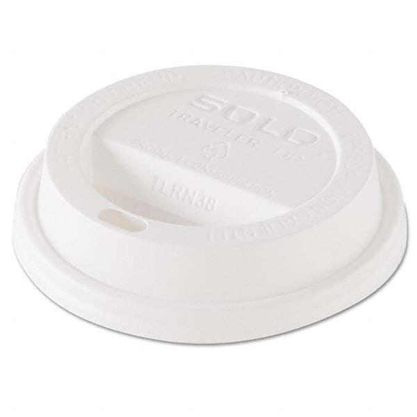 DART - Traveler Dome Hot Cup Lid, Fits 8 oz Cups, White, 100/Pack, 10 Packs/Carton - Industrial Tool & Supply