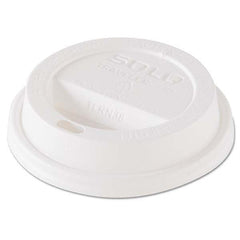 DART - Traveler Dome Hot Cup Lid, Fits 8 oz Cups, White, 100/Pack, 10 Packs/Carton - Industrial Tool & Supply
