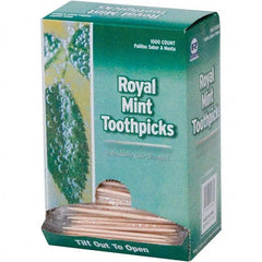 Royal Paper - Toiletries Type: Wood Toothpicks Container Type: Box - Industrial Tool & Supply