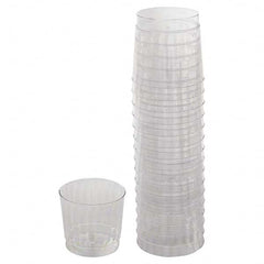 WNA - Classicware Tumblers, 9 oz, Plastic, Clear, Rocks Glass, 16/Bag, 15 Bag/Carton - Industrial Tool & Supply