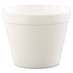 DART - Foam Containers, Foam, 24 oz, White, 25/Bag, 20 Bags/Carton - Industrial Tool & Supply
