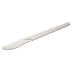 ECO PRODUCTS - Plantware Renewable & Compostable Knife - 6", 50/PK, 20 PK/CT - Industrial Tool & Supply