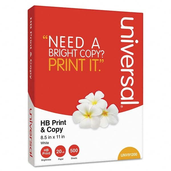 UNIVERSAL - Office Machine Supplies & Accessories Office Machine/Equipment Accessory Type: Copy Paper For Use With: Copiers; Fax Machines; Inkjet Printers; Laser Printers; Typewriters - Industrial Tool & Supply