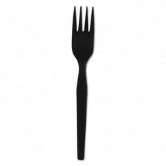 Dixie - SmartStock Plastic Cutlery Refill, Forks, 6", Black, 40/Pack, 24 Packs/CT - Industrial Tool & Supply