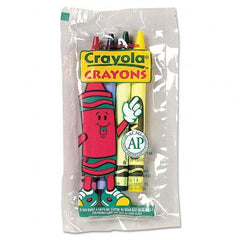 Crayola - Markers & Paintsticks Type: All Purpose Wax Crayon Color: Blue; Green; Red; Yellow - Industrial Tool & Supply