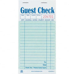 Royal Paper - Note Pads, Writing Pads & Notebooks Writing Pads & Notebook Type: Guest Book Size: 3-1/2 x 6-45/64 - Industrial Tool & Supply