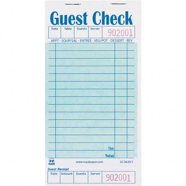 Royal Paper - Note Pads, Writing Pads & Notebooks Writing Pads & Notebook Type: Guest Book Size: 11 x 8-1/2 - Industrial Tool & Supply