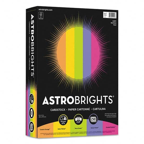 Astrobrights - Office Machine Supplies & Accessories Office Machine/Equipment Accessory Type: Card Stock For Use With: Copiers; Inkjet Printers; Laser Printers - Industrial Tool & Supply