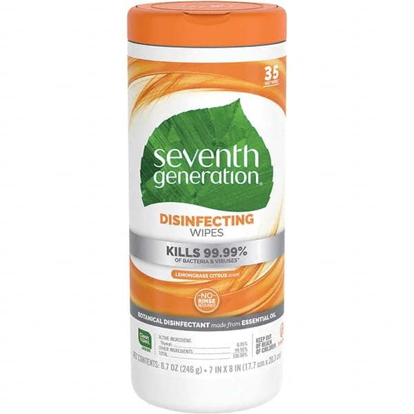 Seventh Generation - Pre-Moistened Disinfecting Wipes - Industrial Tool & Supply