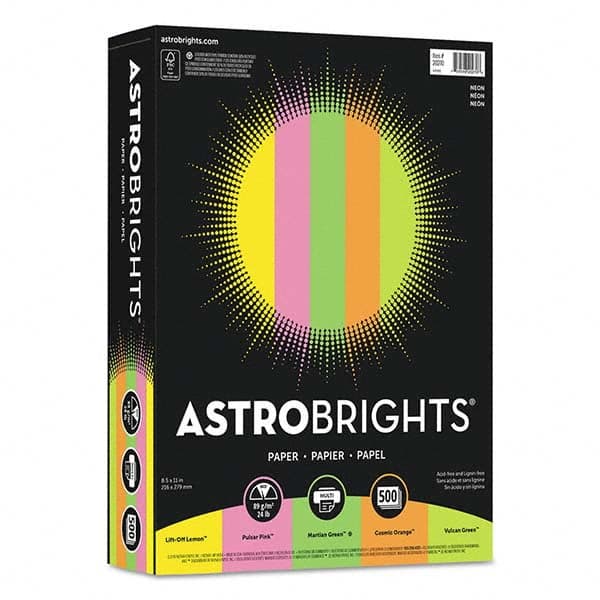 Astrobrights - Office Machine Supplies & Accessories Office Machine/Equipment Accessory Type: Copy Paper For Use With: Copiers; Inkjet Printers; Laser Printers - Industrial Tool & Supply