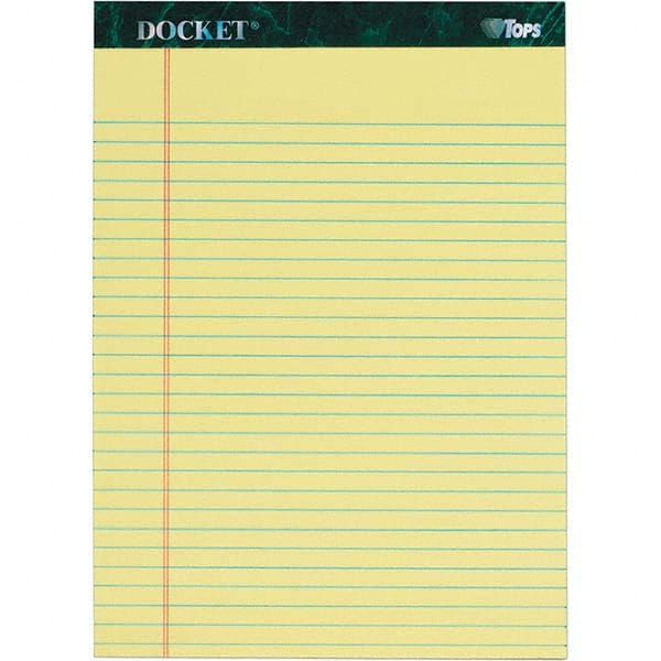 TOPS - Note Pads, Writing Pads & Notebooks Writing Pads & Notebook Type: Writing Pad Size: 8-1/2 x 11-3/4 - Industrial Tool & Supply