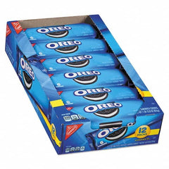Nabisco - Snacks, Cookies, Candy & Gum Breakroom Accessory Type: Cookies Breakroom Accessory Description: Oreo Cookies Single Serve Packs, Chocolate, 2.4oz Pack, 6 Cookies/Pack, 12Pk/Bx - Industrial Tool & Supply