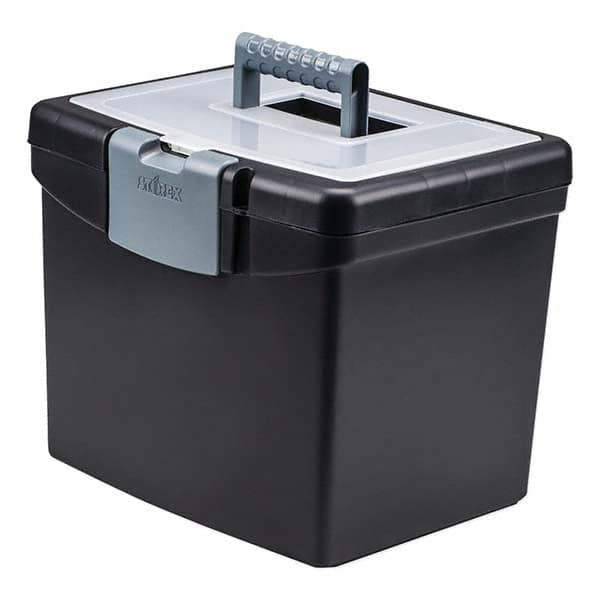 Storex - Compartment Storage Boxes & Bins Type: File Boxes-Portable Number of Compartments: 1.000 - Industrial Tool & Supply