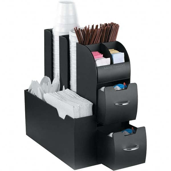 Mind Reader - Condiments & Dispensers Breakroom Accessory Type: Condiment Dispenser Breakroom Accessory Description: Coffee Condiment Caddy Organizer - Industrial Tool & Supply