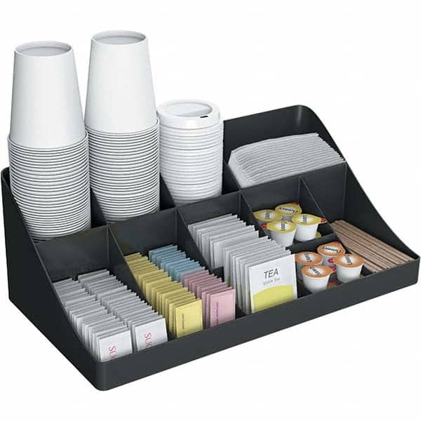 Mind Reader - Condiments & Dispensers Breakroom Accessory Type: Condiment Dispenser Breakroom Accessory Description: 11-Compartment Coffee Condiment Organizer - Industrial Tool & Supply