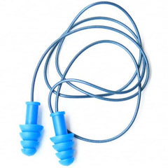 Cordova - 100 1-Pack Pairs Reusable Corded 27 dB Flanged Earplugs - Industrial Tool & Supply