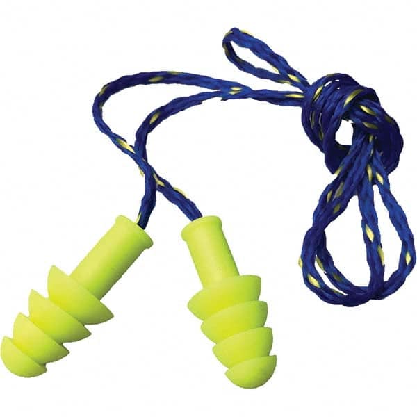 Cordova - 100 1-Pack Pairs Reusable Corded 27 dB Flanged Earplugs - Industrial Tool & Supply