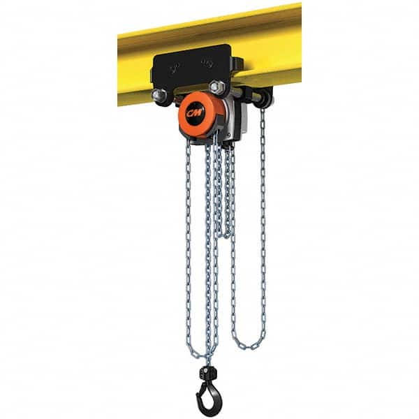 CM - 2,205 Lb Capacity, 10' Lift Height, Manual Chain Hoist - Industrial Tool & Supply