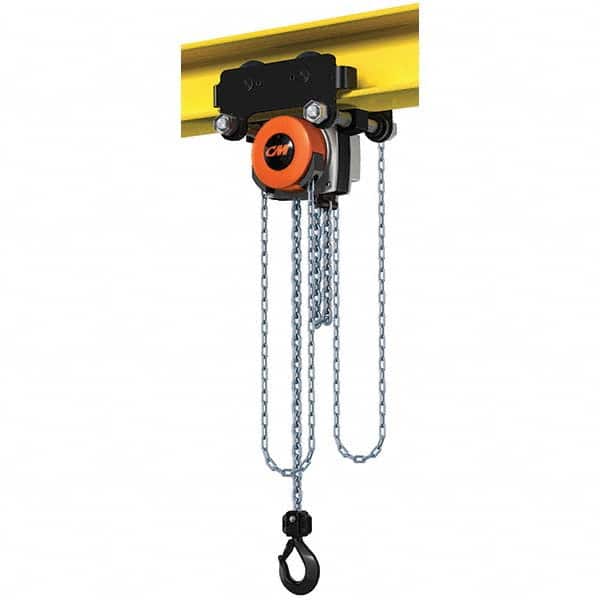 CM - 4,409 Lb Capacity, 30' Lift Height, Manual Chain Hoist - Industrial Tool & Supply