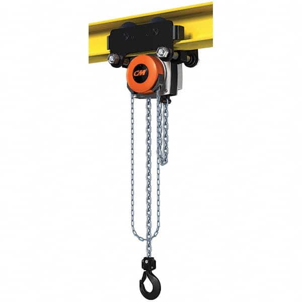 CM - 6,614 Lb Capacity, 15' Lift Height, Manual Chain Hoist - Industrial Tool & Supply