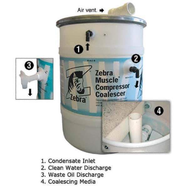 Zebra Skimmers - Oil & Water Filters & Separators Pipe Size: 0.5 (Inch) End Connections: Socket & Spigot - Industrial Tool & Supply