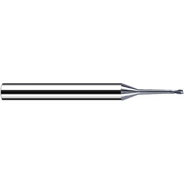 Fraisa - 1mm Diam 2 Flute Solid Carbide 0.2mm Corner Radius End Mill - Industrial Tool & Supply