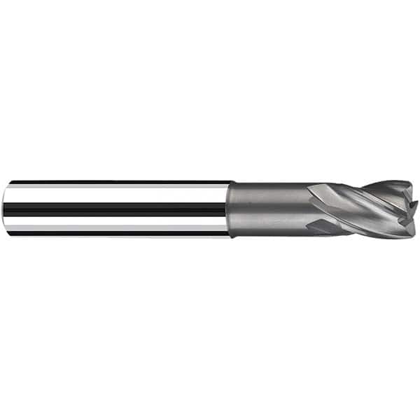 Fraisa - 10mm Diam 4 Flute Solid Carbide 0.5mm Corner Radius End Mill - Industrial Tool & Supply