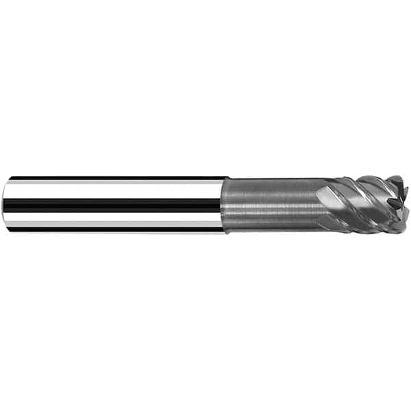 Fraisa - 10mm Diam 4 Flute Solid Carbide 0.5mm Corner Radius End Mill - Industrial Tool & Supply
