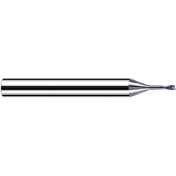 Fraisa - 1mm Diam 2 Flute Solid Carbide 0.2mm Corner Radius End Mill - Industrial Tool & Supply