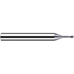Fraisa - 1mm Diam 2 Flute Solid Carbide 0.2mm Corner Radius End Mill - Industrial Tool & Supply