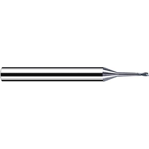 Fraisa - 2.5mm Diam 2 Flute Solid Carbide 0.2mm Corner Radius End Mill - Industrial Tool & Supply
