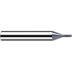 Fraisa - 2.5mm Diam 4 Flute Solid Carbide 0.5mm Corner Radius End Mill - Industrial Tool & Supply