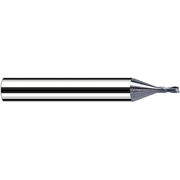 Fraisa - 0.8mm Diam 2 Flute Solid Carbide 0.1mm Corner Radius End Mill - Industrial Tool & Supply