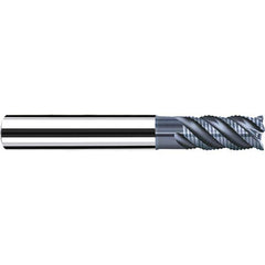 Fraisa - 3/8" Diam, 3/4" LOC, 4 Flute Solid Carbide Roughing Square End Mill - Industrial Tool & Supply