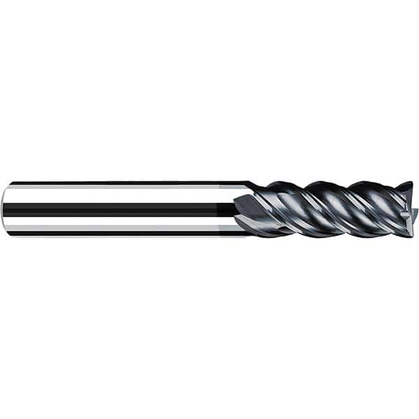 Fraisa - 1/2" Diam 4 Flute Solid Carbide 0.06" Corner Radius End Mill - Industrial Tool & Supply