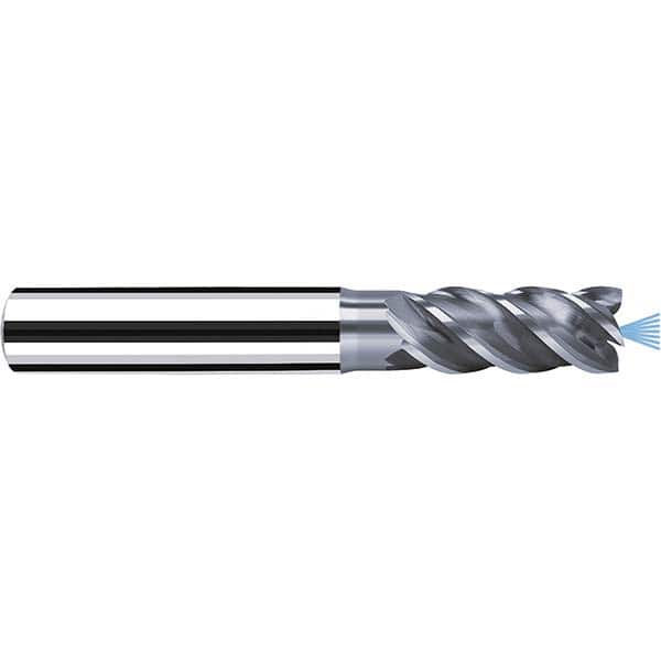 Fraisa - 1/2" Diam 4 Flute Solid Carbide 0.008" Corner Radius End Mill - Industrial Tool & Supply