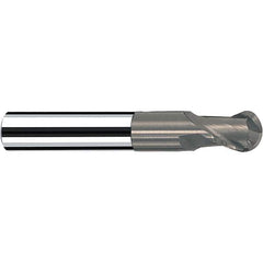 Fraisa - 3/16" Diam, 3/16" LOC, 2 Flute Solid Carbide Ball End Mill - Industrial Tool & Supply