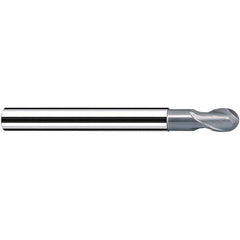 Fraisa - 10mm Diam, 11mm LOC, 2 Flute Solid Carbide Ball End Mill - Industrial Tool & Supply