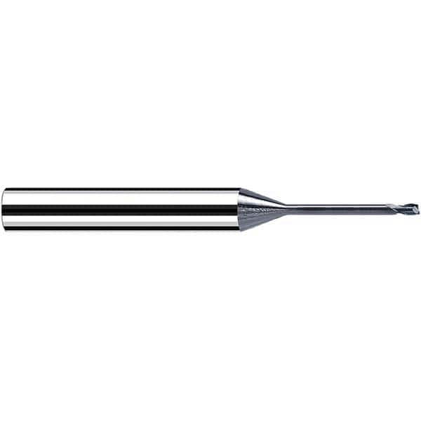 Fraisa - 0.4mm, 6mm LOC, 57mm OAL, 2 Flute Solid Carbide Square End Mill - Industrial Tool & Supply