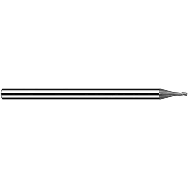 Fraisa - 0.8mm, 0.96mm LOC, 40mm OAL, 3 Flute Solid Carbide Square End Mill - Industrial Tool & Supply