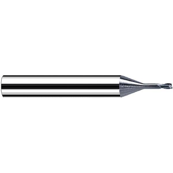 Fraisa - 0.4mm, 6mm LOC, 57mm OAL, 2 Flute Solid Carbide Square End Mill - Industrial Tool & Supply